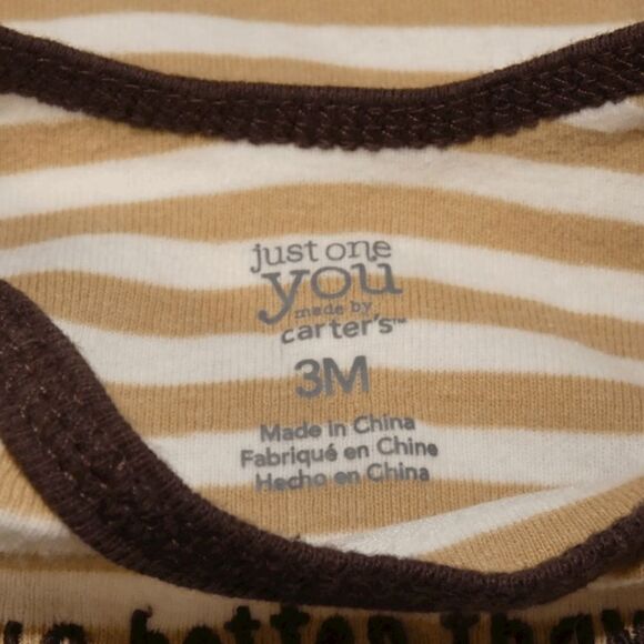 Carter's Thanksgiving Football Long Sleeve Cotton Outfit Set Size 3M - Picture 4 of 9